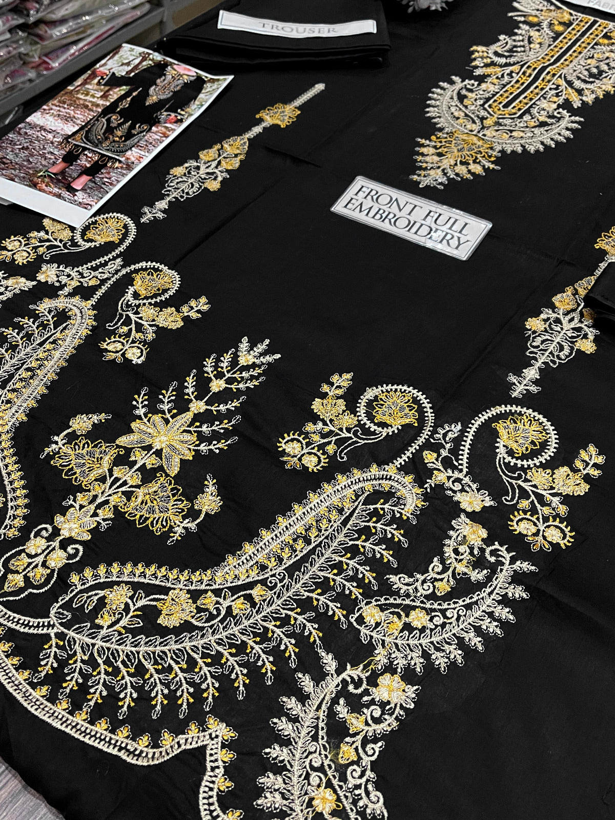 DFW-1342 Maria B Embroidery 2PC Lawn Suit