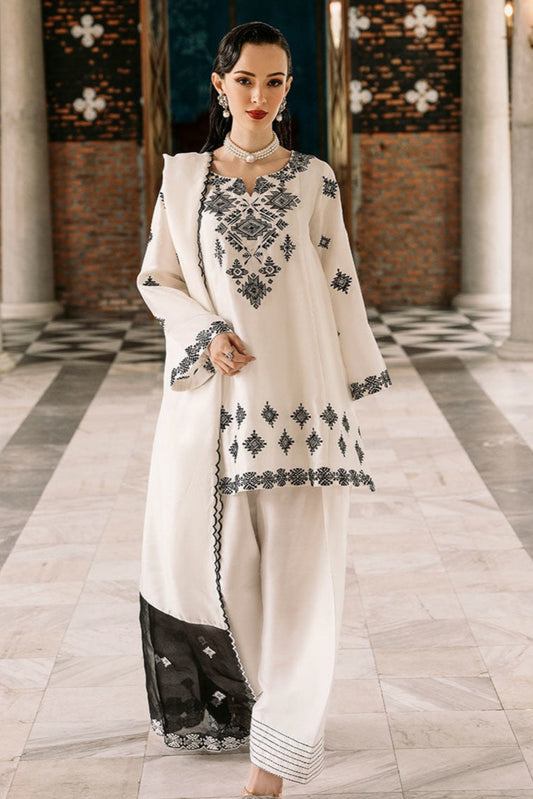 DFW - 865 Sapphire Heavy Embroidery 3Pc Lawn Suit