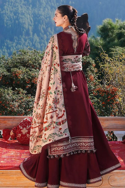 DFW-872 Hussain Rehar Heavy Embroidery 3PC Dhanak Suit