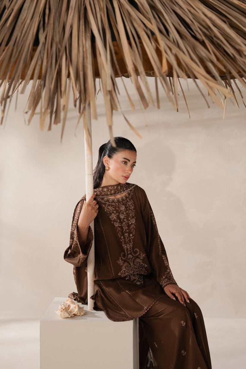 DFW-874 Beechtree Heavy Embroidery 3PC Dhanak Suit