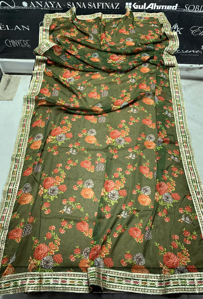 DFW-1069 Aneelas Heavy Embroidery 3PC Silk Suit