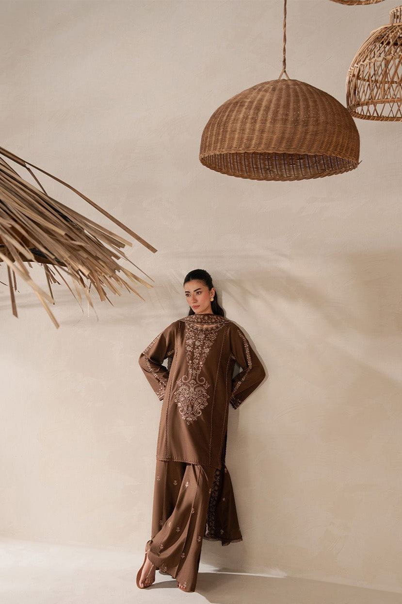 DFW-874 Beechtree Heavy Embroidery 3PC Dhanak Suit