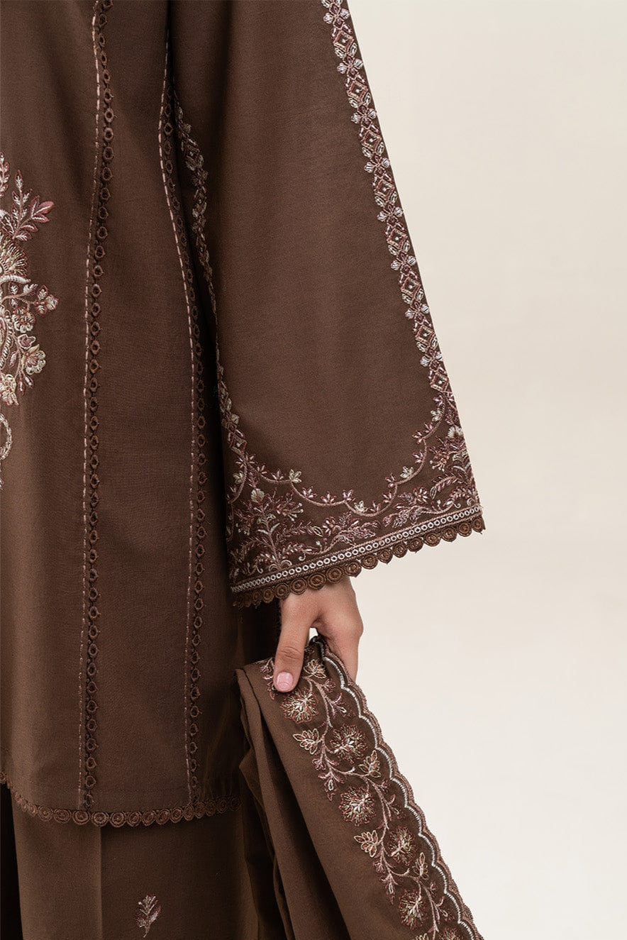 DFW-874 Beechtree Heavy Embroidery 3PC Dhanak Suit