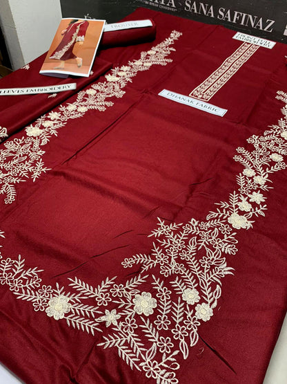 DFW-1033 Nakoosh Embroidery 2PC Dhanak Suit