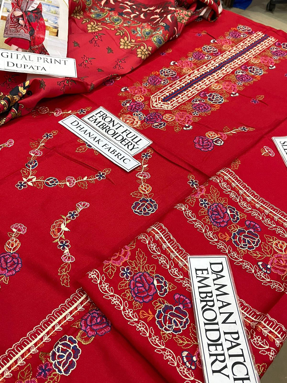 DFW-1225 Zara Shah Jahan Embroidery 3PC Dhanak Suit