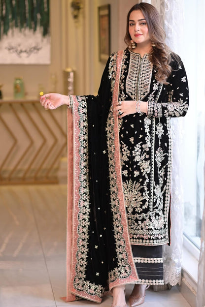 DFW-1348 Aneelas Heavy Embroidery 3PC Lawn Suit