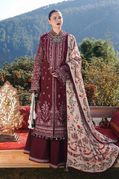DFW-872 Hussain Rehar Heavy Embroidery 3PC Dhanak Suit
