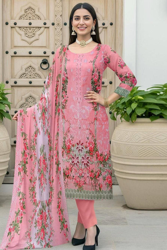DFW-1335 Jazmin Embroidery 3PC Lawn Suit