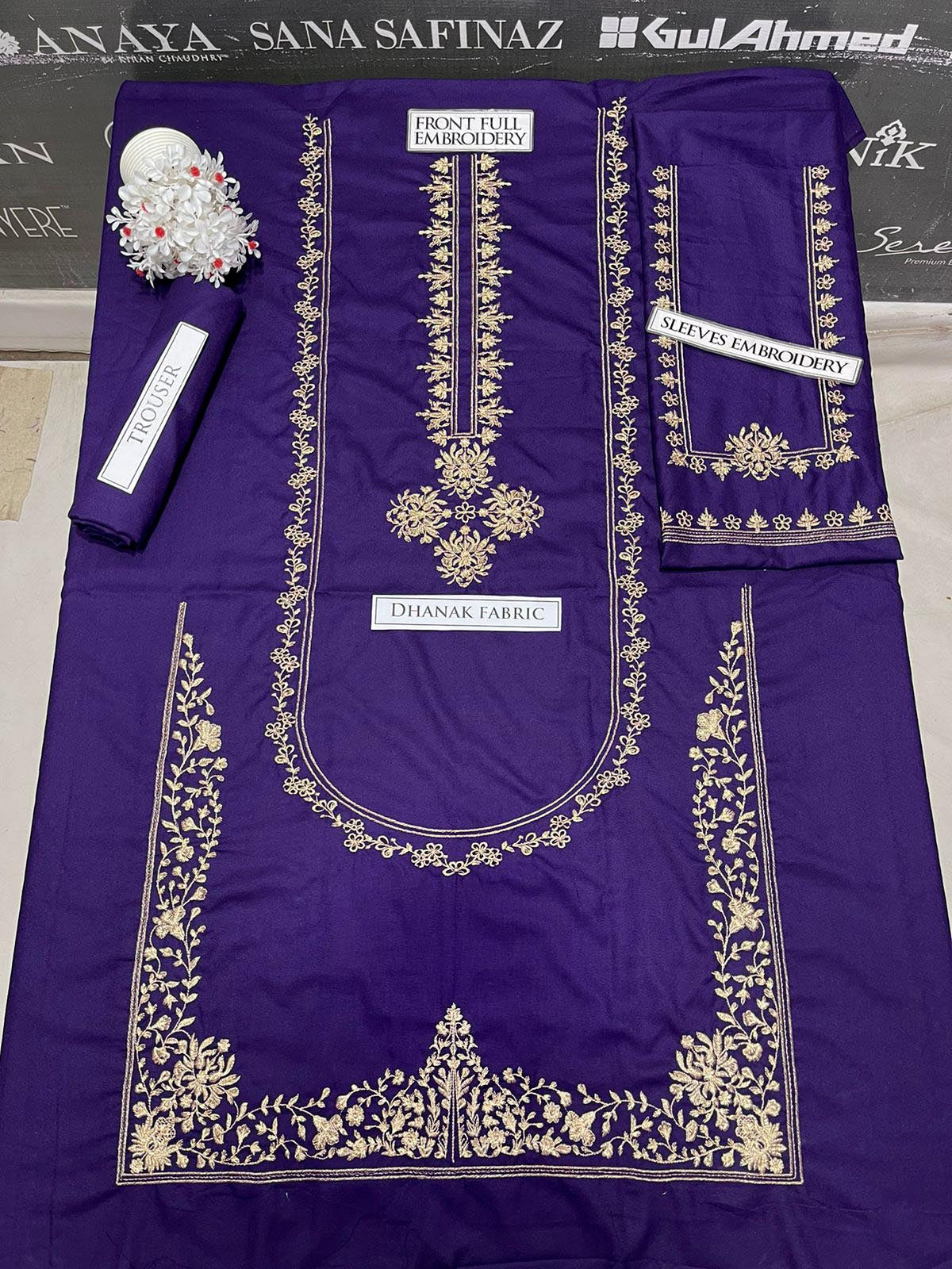 DFW-1039 Umzay Embroidery 2PC Dhanak Suit