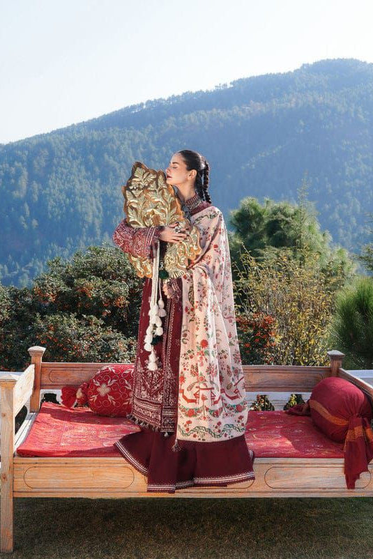 DFW-872 Hussain Rehar Heavy Embroidery 3PC Dhanak Suit