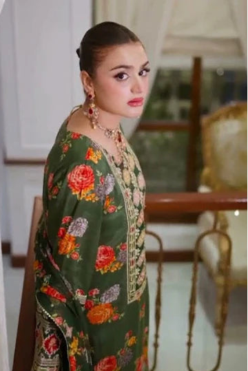 DFW-1069 Aneelas Heavy Embroidery 3PC Silk Suit