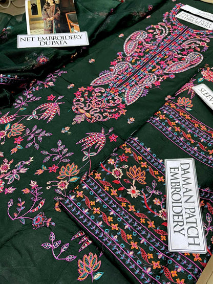 DFW-1352 Asim Jofa Embroidery 3PC Lawn Suit