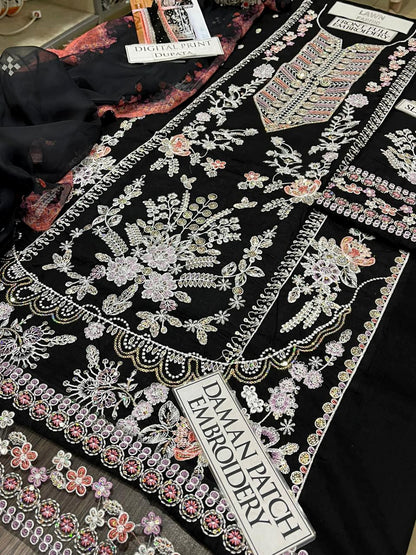 DFW-1348 Aneelas Heavy Embroidery 3PC Lawn Suit
