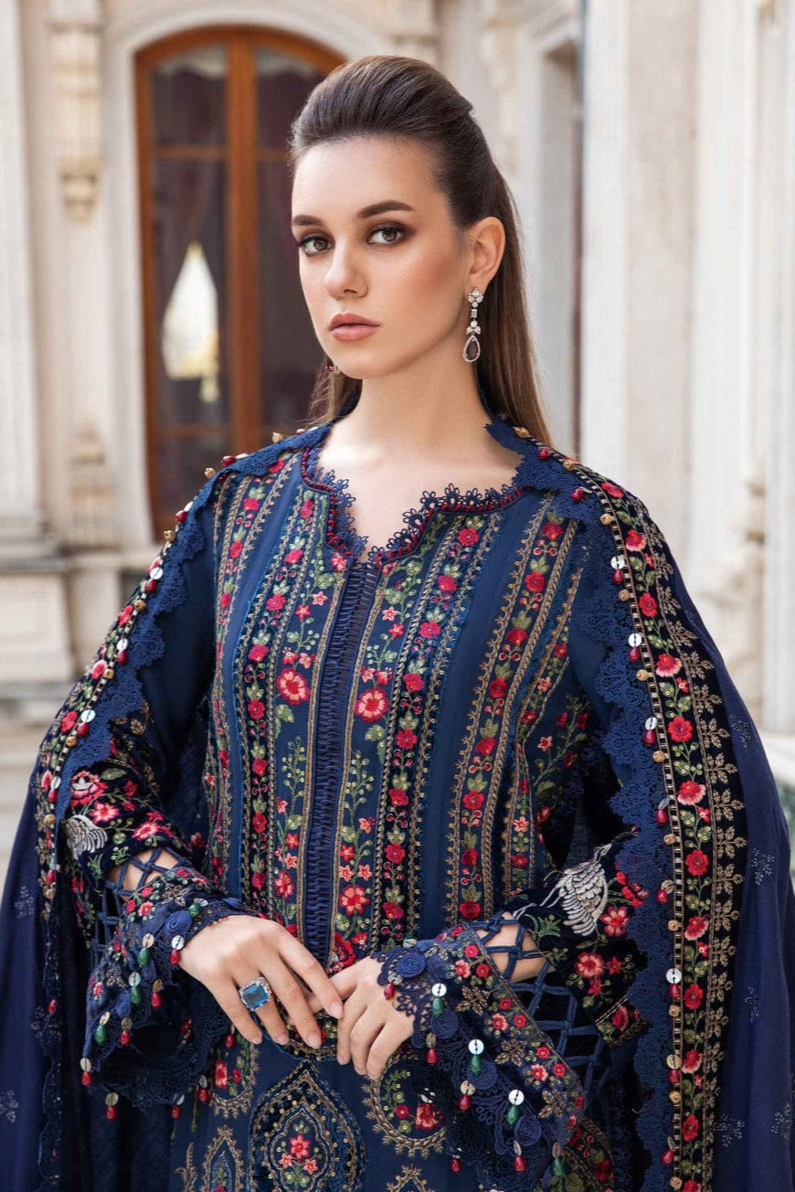 DFW-914 Maria B Heavy Embroidery 3PC Dhanak Suit