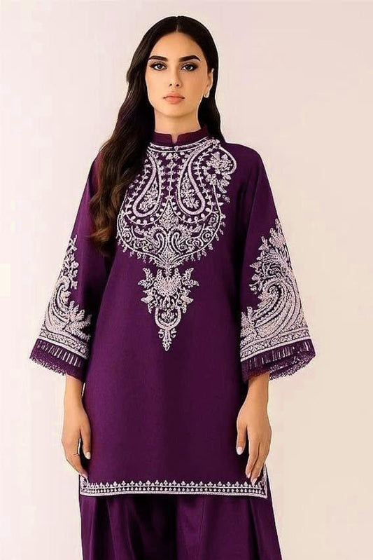 DFW-1339 Maria B Embroidery 2PC Lawn Suit