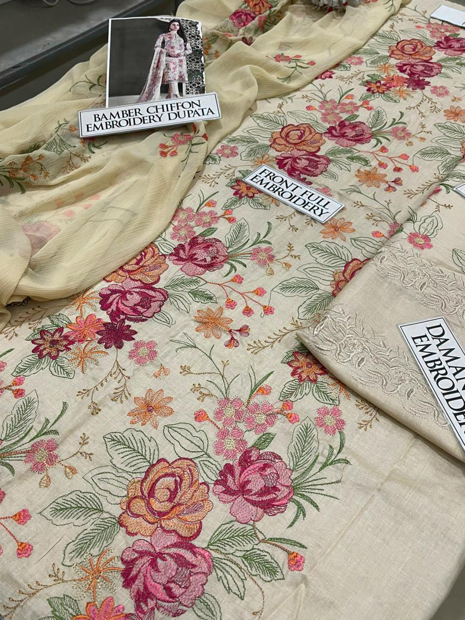 DFW-1355 Bareeze Embroidery 3PC Lawn Suit