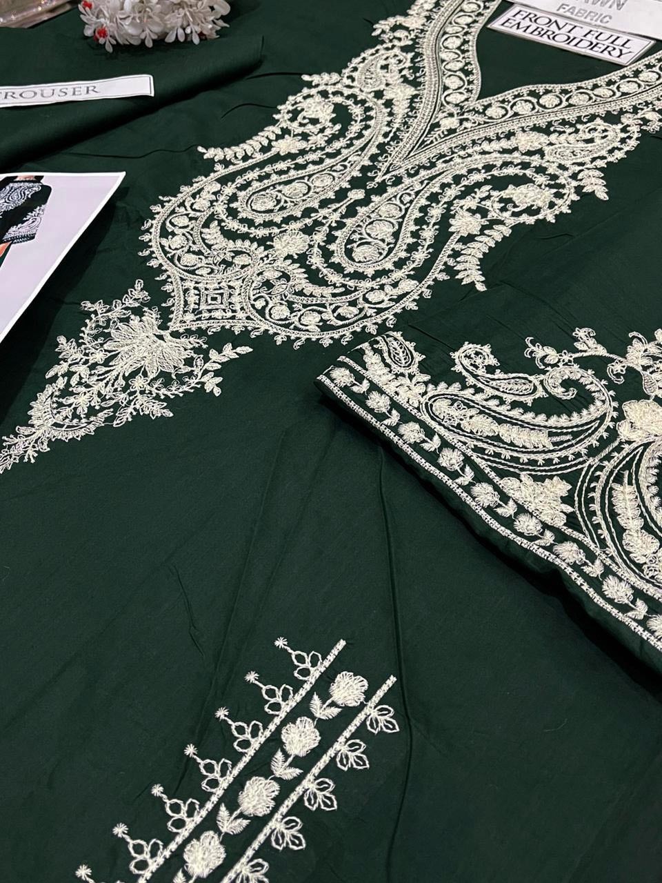 DFW-1340 Maria B Embroidery 2PC Lawn Suit