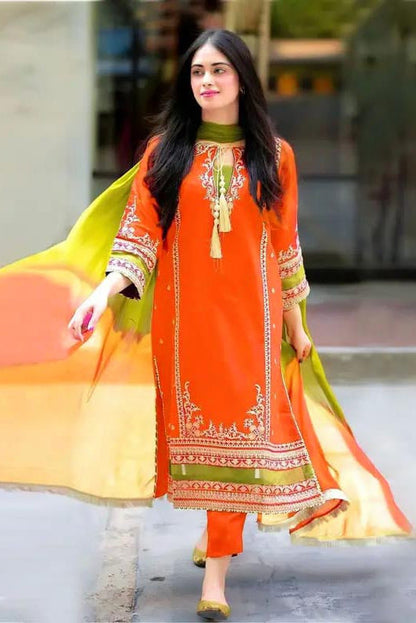 DFW-1357 Omal Embroidery 3PC Lawn Suit