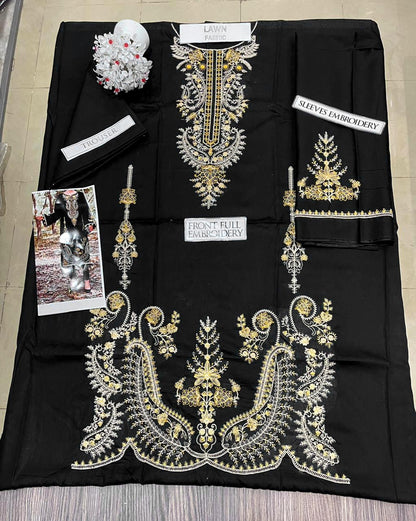 DFW-1342 Maria B Embroidery 2PC Lawn Suit