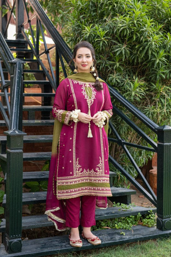 DFW-1358 Omal Embroidery 3PC Lawn Suit