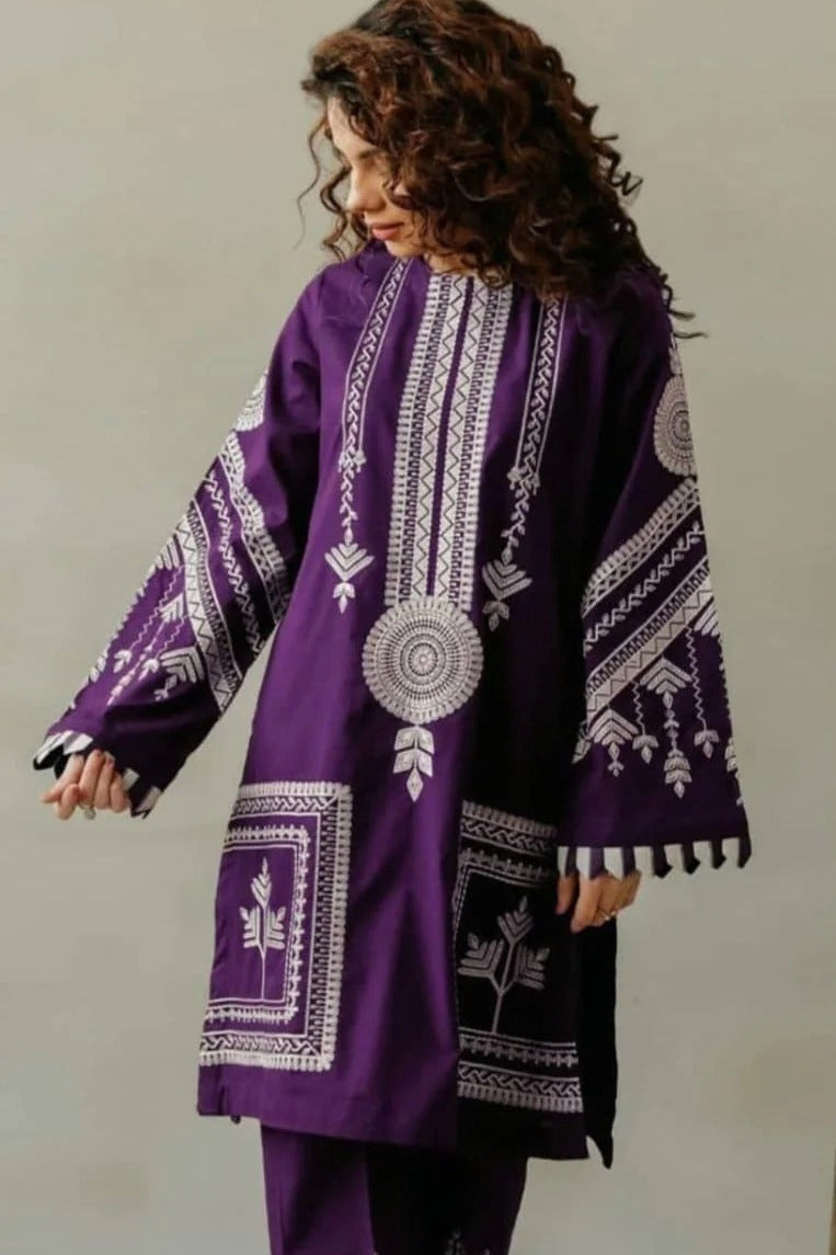 DFW-1343 Motifa Embroidery 2PC Lawn Suit