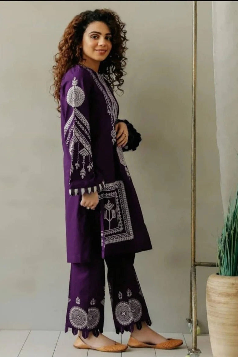 DFW-1343 Motifa Embroidery 2PC Lawn Suit