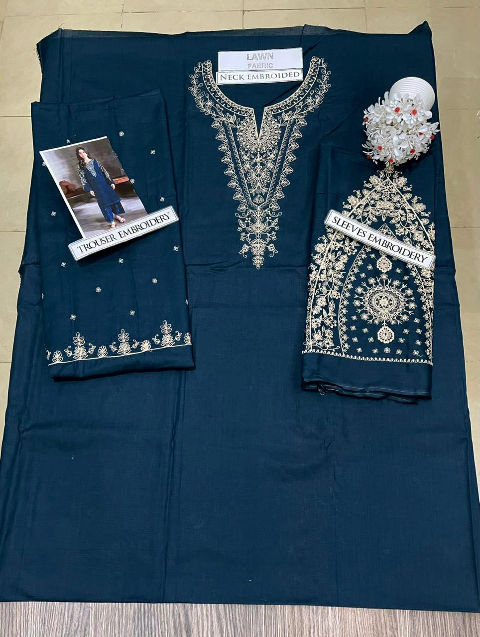 DFW-1359 Batik Embroidery 2PC Lawn Suit