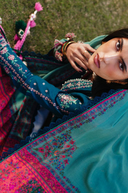 DFW-873 Hussain Rehar Heavy Embroidery 3PC Dhanak Suit