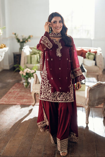 DFW-1274 Azure Heavy Embroidery 3PC Lawn Suit