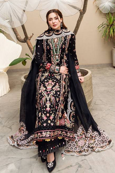 DFW-1347 Qalamkar Heavy Embroidery 3PC Lawn Suit