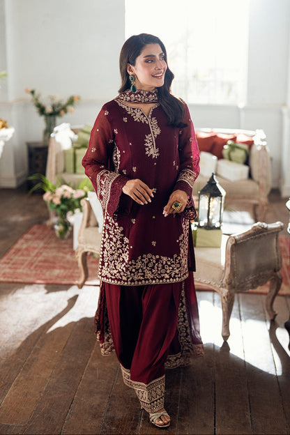 DFW-1274 Azure Heavy Embroidery 3PC Lawn Suit