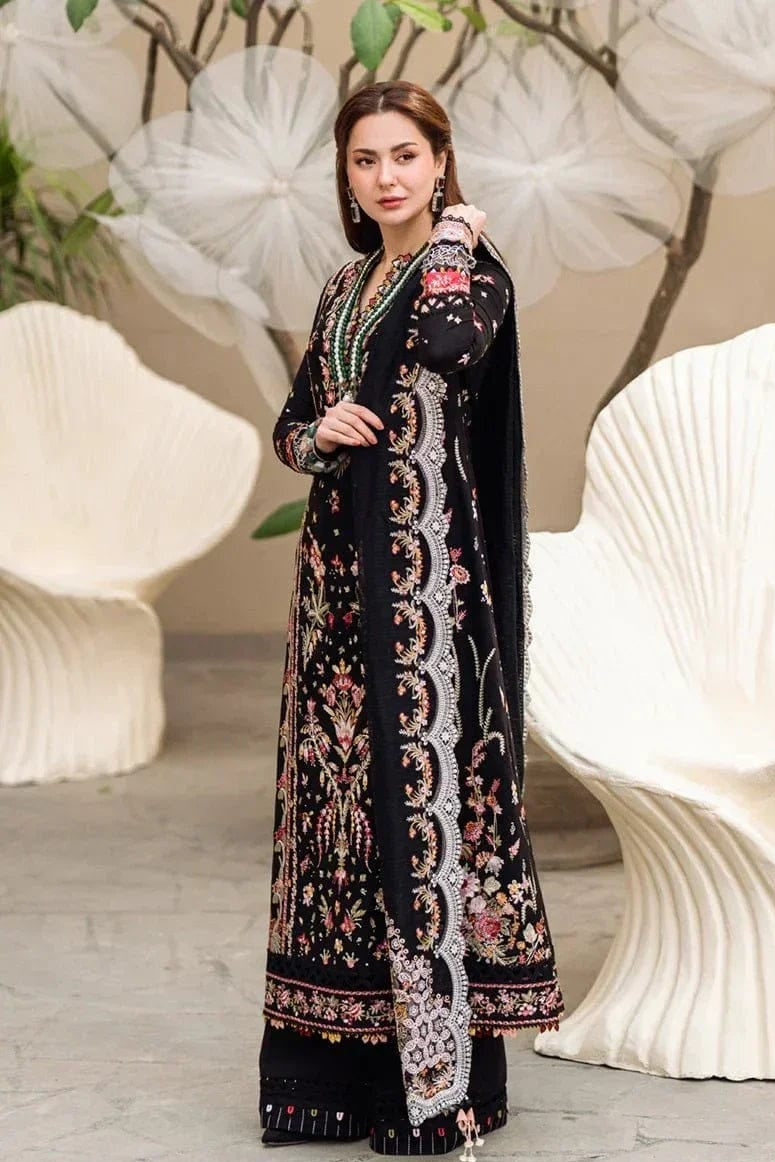 DFW-1347 Qalamkar Heavy Embroidery 3PC Lawn Suit