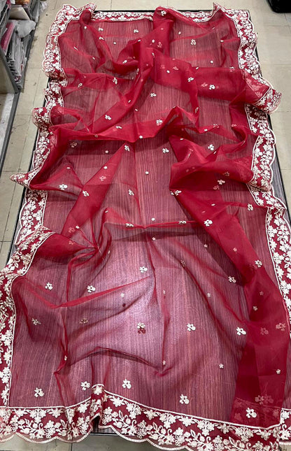 DFW-1274 Azure Heavy Embroidery 3PC Lawn Suit