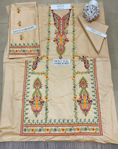 DFW-1361 Laam Embroidery 2PC Lawn Suit