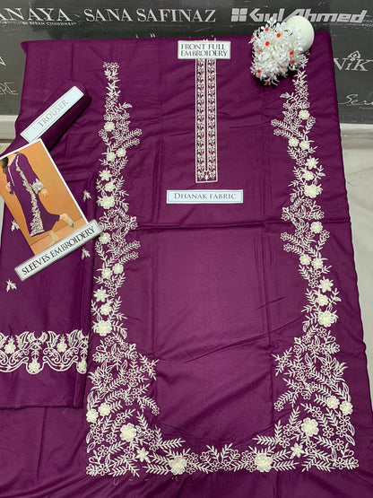 DFW-1031 Nakoosh Embroidery 2PC Dhanak Suit