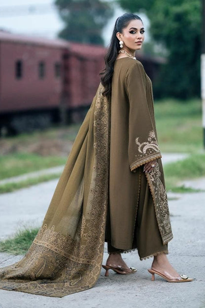 DFW-1254 Sapphire Embroidery 3PC Dhanak Suit