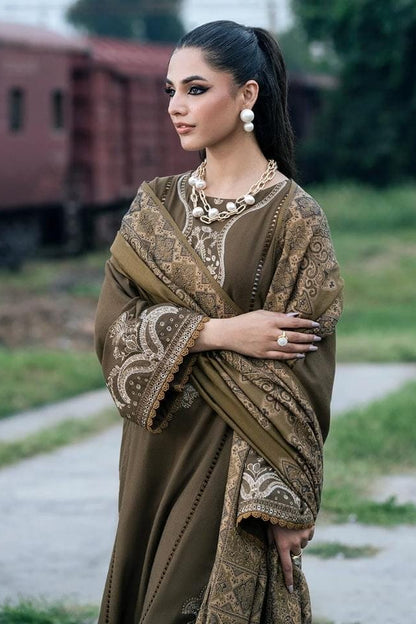 DFW-1254 Sapphire Embroidery 3PC Dhanak Suit