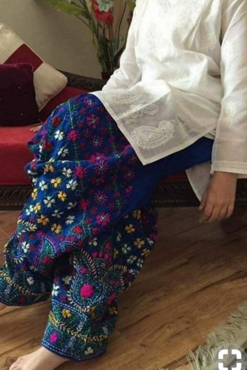 NFS-PH2 | Phulkari Embroidered 2Pc Lawn Dress
