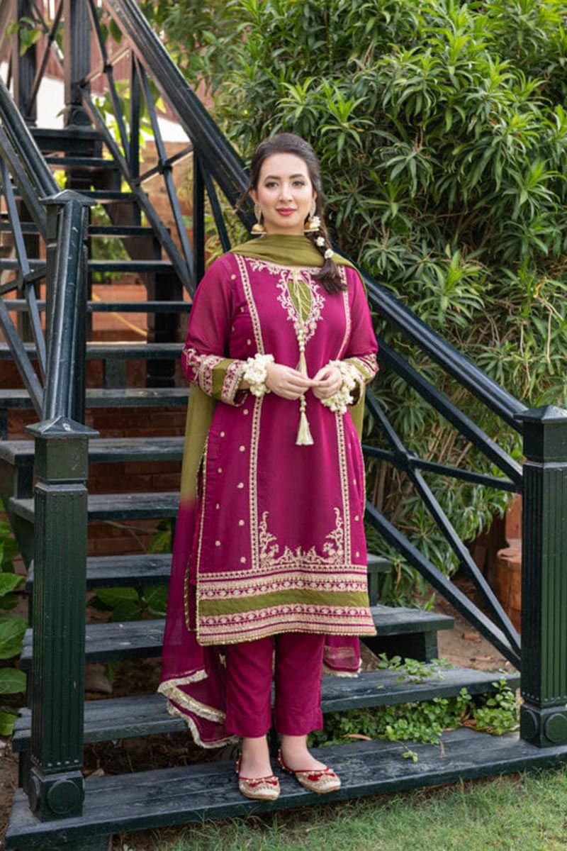 NFS-MB2 | Omal Embroidered 2Pc Lawn Dress