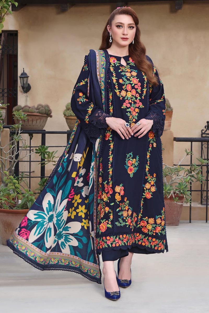 NFS-1039 | Asim Jofa Heavy Embroidered 3Pc Lawn Dress