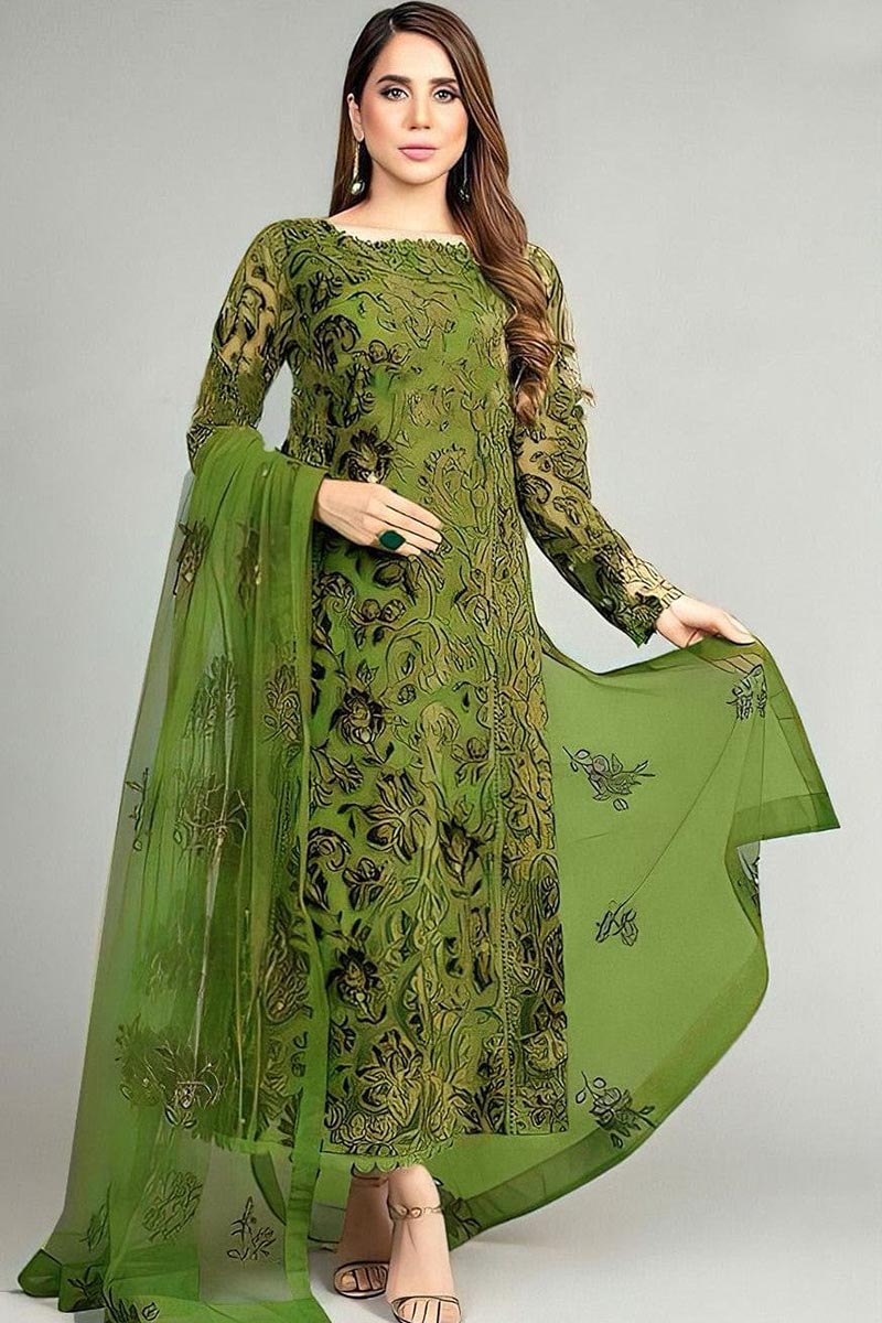 NFS-1038 | Bareeze Embroidered 3PC Lawn Suit