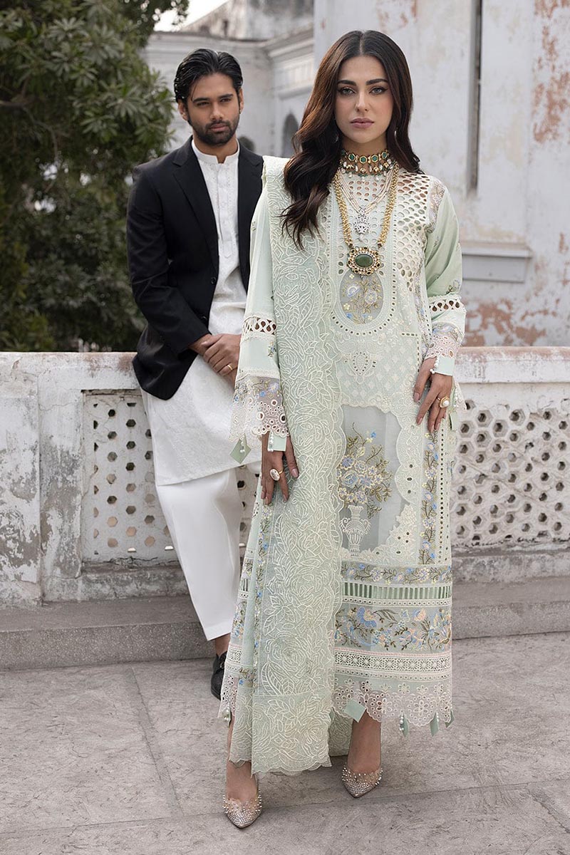 NFS-661 | Mahnoor Embroidered 3PC Lawn Suit