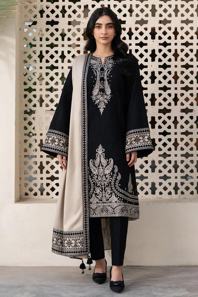 NFS-1012 | Jazmin Embroidered 3Pc Lawn Dress