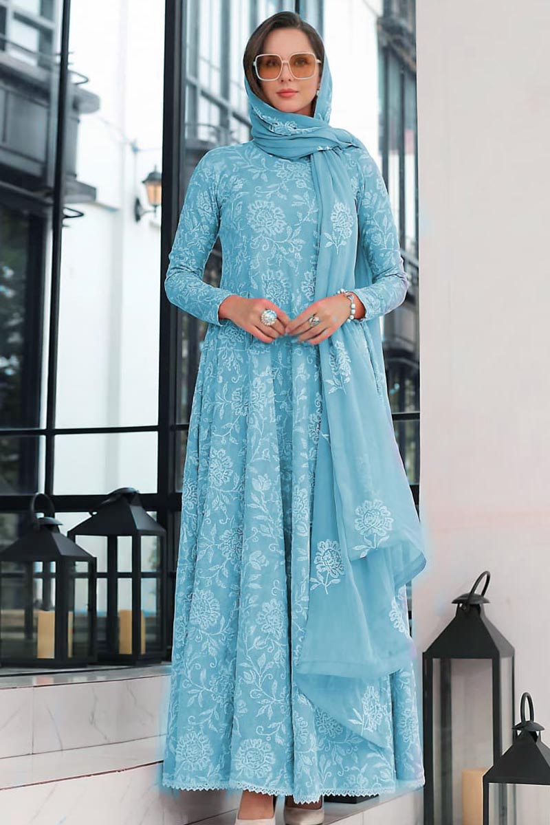 NFS-1047 | Bareeze Heavy Embroidered 3Pc Lawn Dress