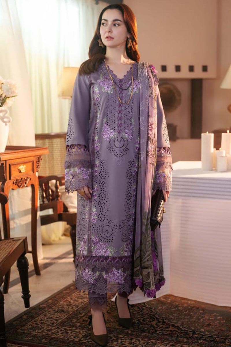 NFS-1048 | Jade Heavy Embroidered 3Pc Lawn Dress