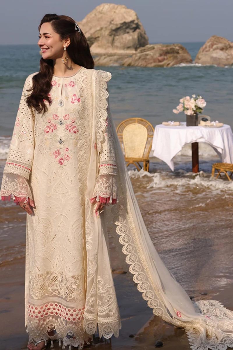 NFS-627 | Imrozia Heavy Embroidered 3Pc Lawn Dress