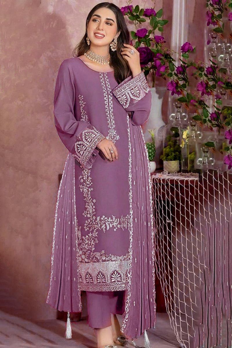 NFS-1046 Zarqash Embroidered Lawn 3 Piece Suit