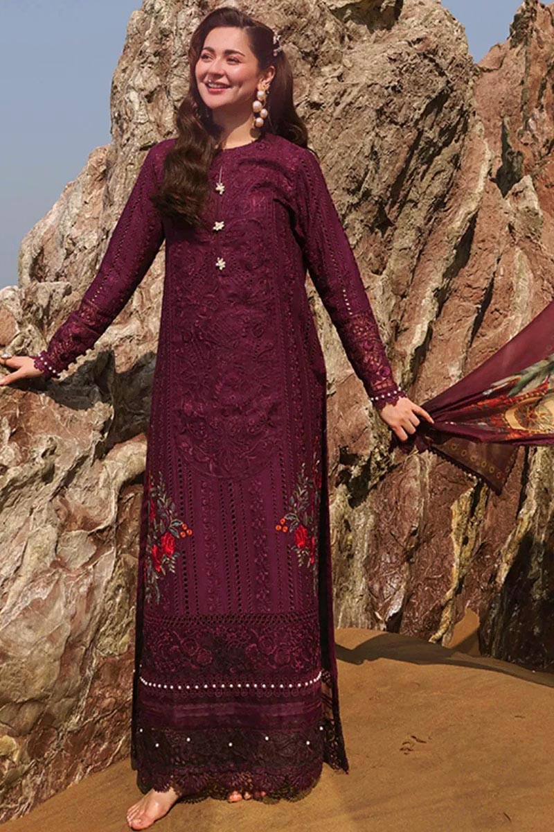 NFS-D630 | Imrozia Heavy Embroidered 3Pc Lawn Dress