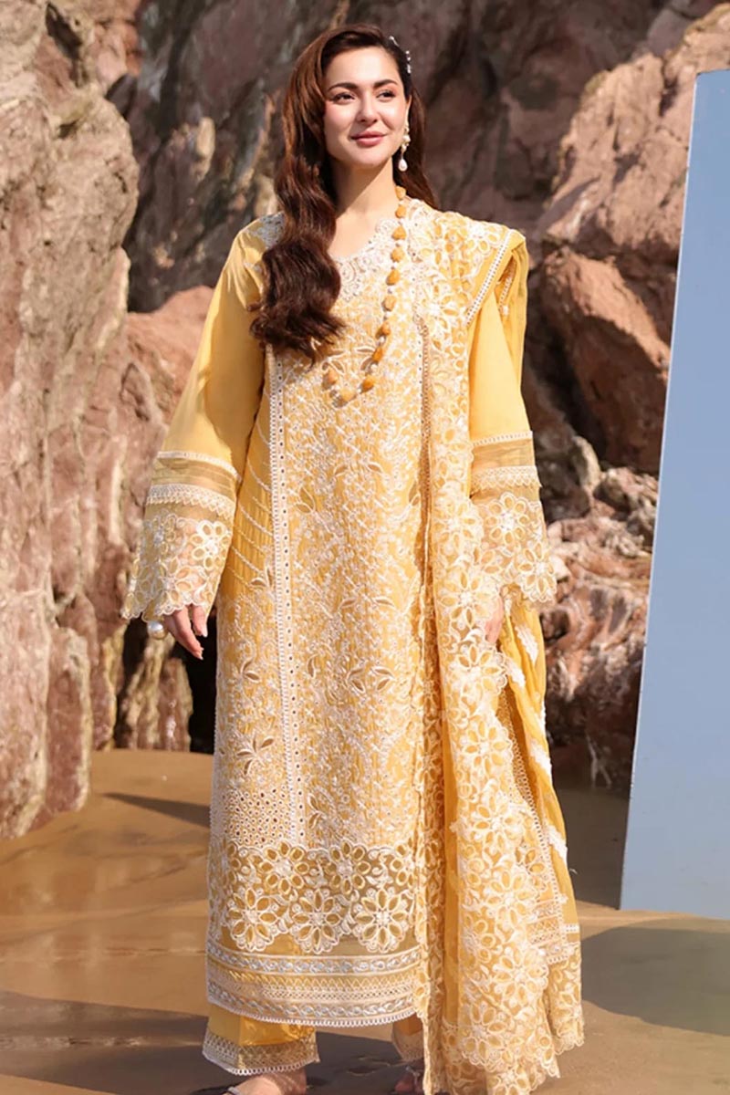 NFS-D633 | Imrozia Heavy Embroidered 3Pc Lawn Dress