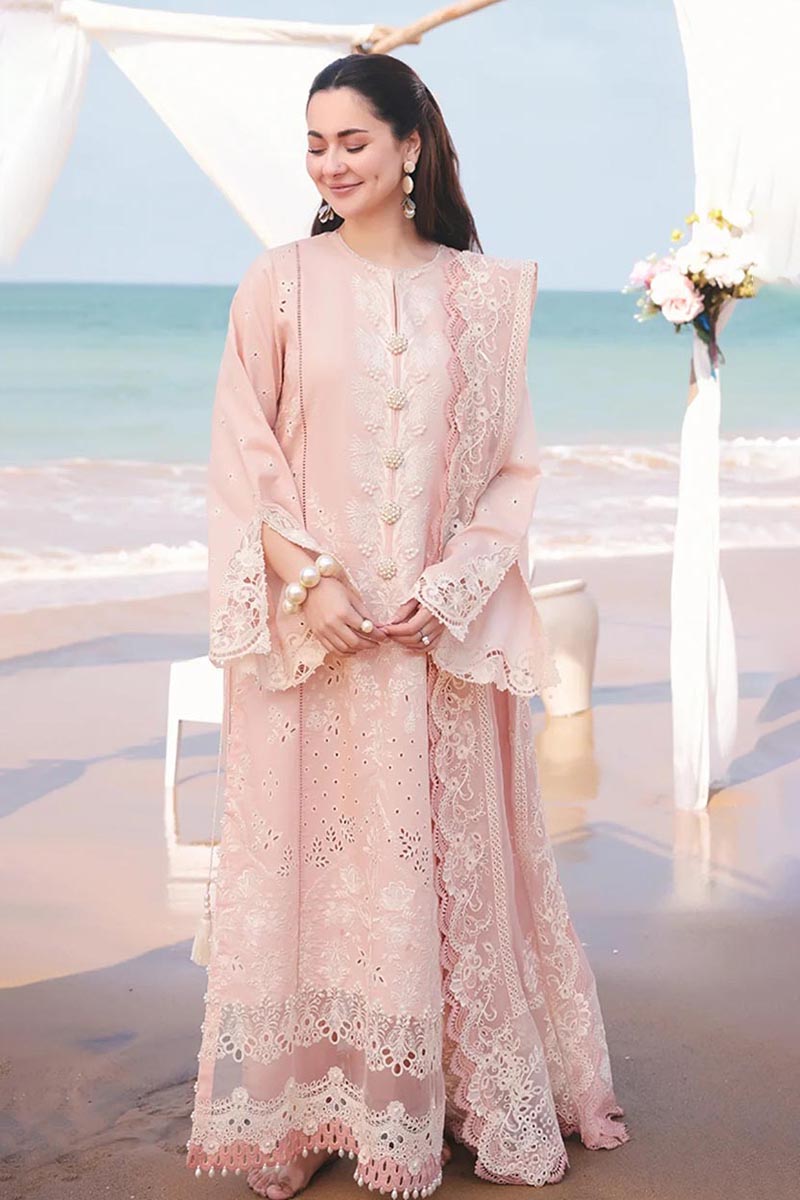 NFS-D636 | Qalamkar Heavy Embroidered 3Pc Lawn Dress